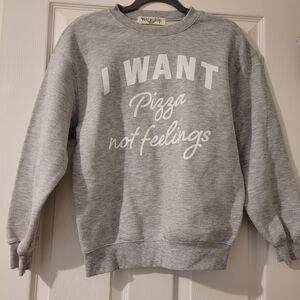 Wound Up Gray Crewneck Sweater - Fun Statement Design